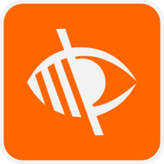 Ikona bariery dostępności - wzrokowe